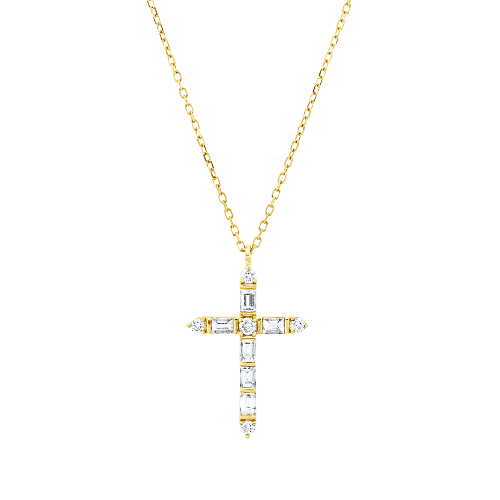 Brogle Classic Kette mit Diamantkreuz Brogle Classic Kette mit Diamantkreuz