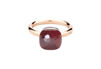 PAA1100 O6000 000OG 020 Pomellato ring nudo classic rose gold 18kt white gold 18kt garnet afdce21d42b81ad37