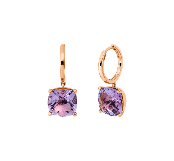 Brogle Classic amethyst creoles Brogle Classic amethyst creoles