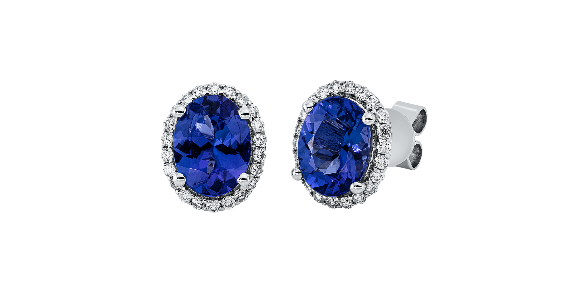 Brogle Selection tanzanite ear studs Brogle Selection tanzanite ear studs
