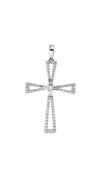 Brogle Classic Kreuzanhänger mit Diamanten