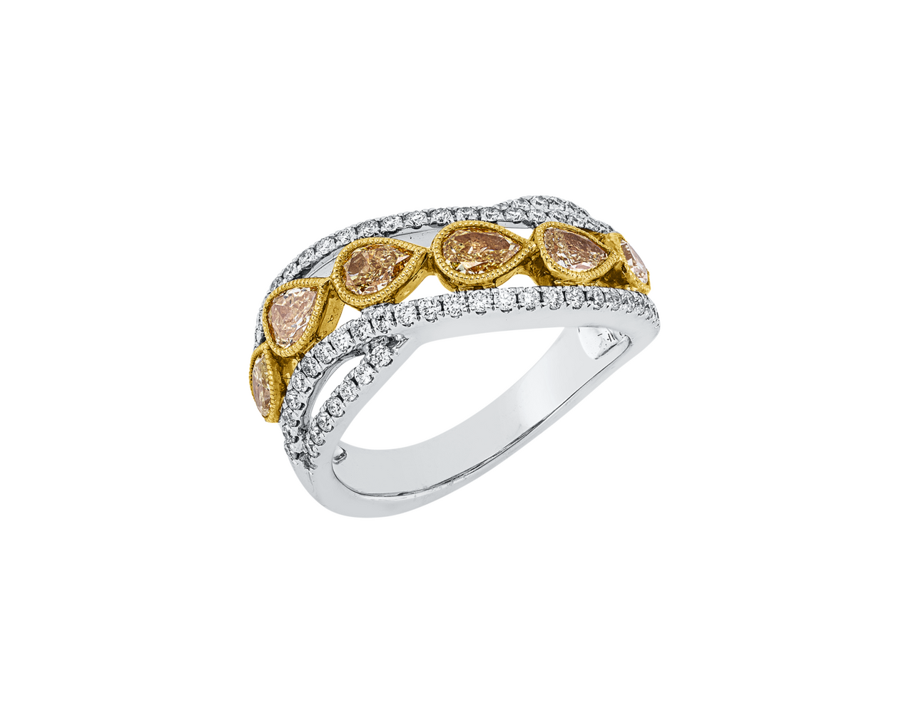 Brogle Selection Bicolor diamond ring