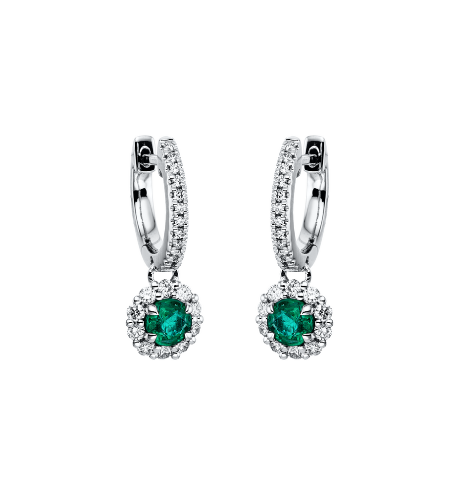 Brogle Classic emerald earrings