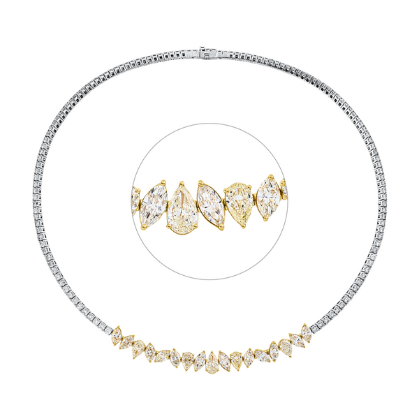 Brogle Selection Bicolor Diamantcollier