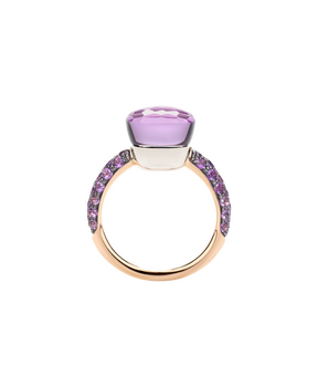 PAB9040 O6BKR OI0GL 030 Pomellato nudo classic ring rose gold 18kt white gold 18kt amethyst a5152e0dcb93266e9