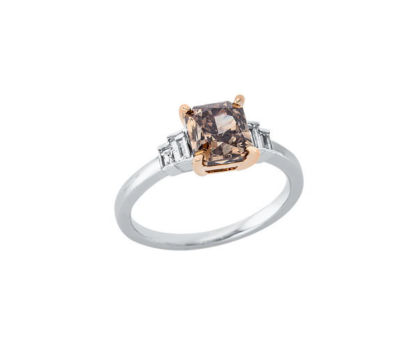 Brogle bicolor solitaire ring Brogle bicolor solitaire ring