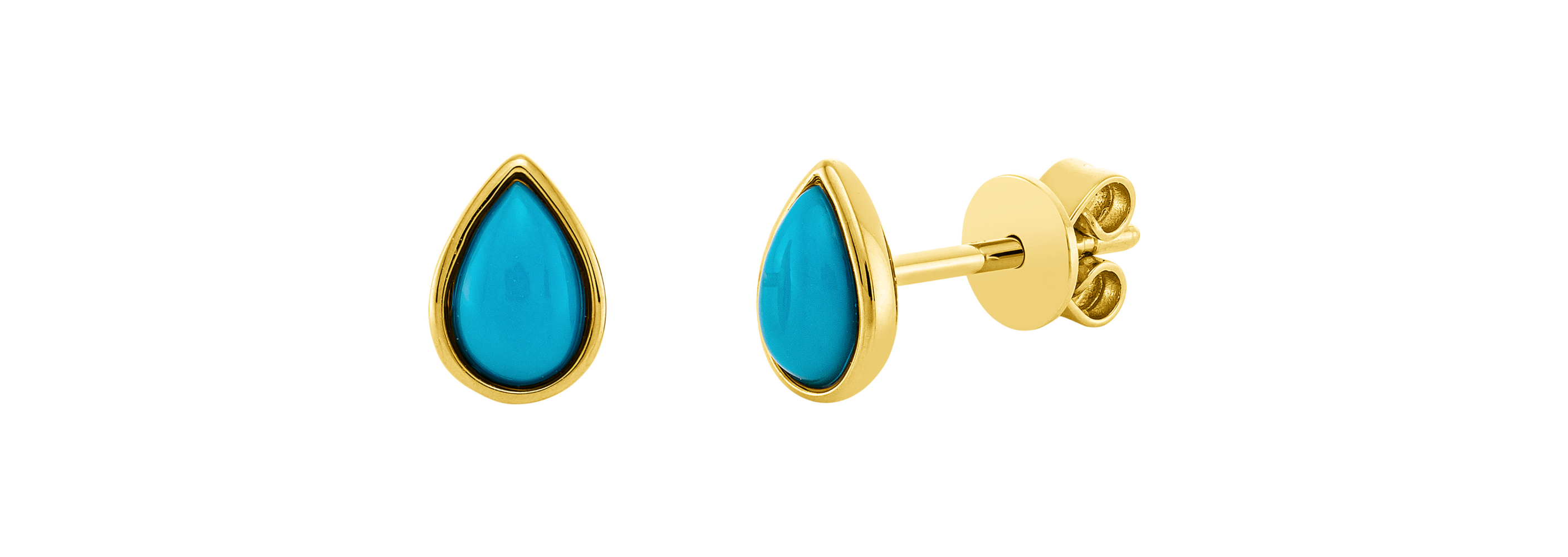 Brogle Classic Türkisohrstecker Brogle Classic Türkisohrstecker