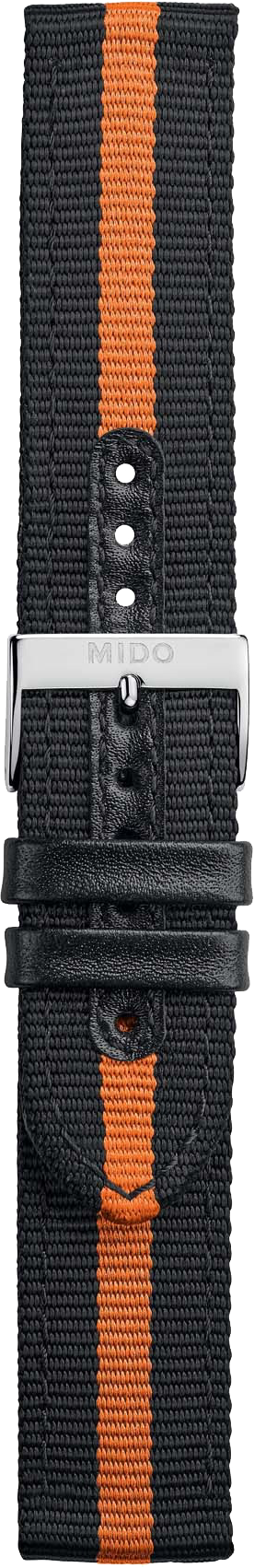 Mido bicolor Textil-/Lederarmband 21mm Mido bicolor Textil-/Lederarmband 21mm