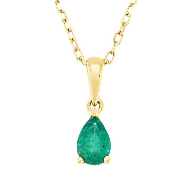 Brogle Classic necklace with emerald pendant