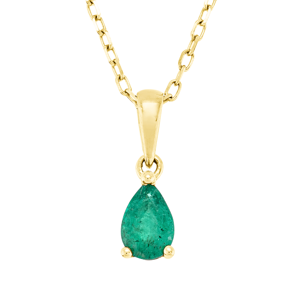 Brogle Classic necklace with emerald pendant Brogle Classic necklace with emerald pendant
