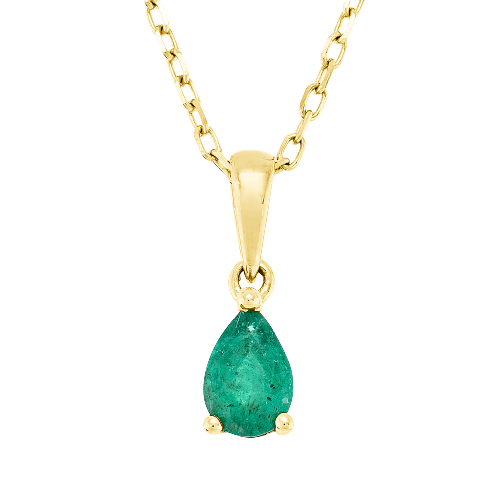 Brogle Classic necklace with emerald pendant Brogle Classic necklace with emerald pendant