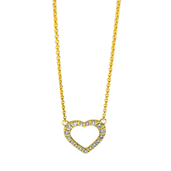 Brogle Classic Kette mit Diamantherz