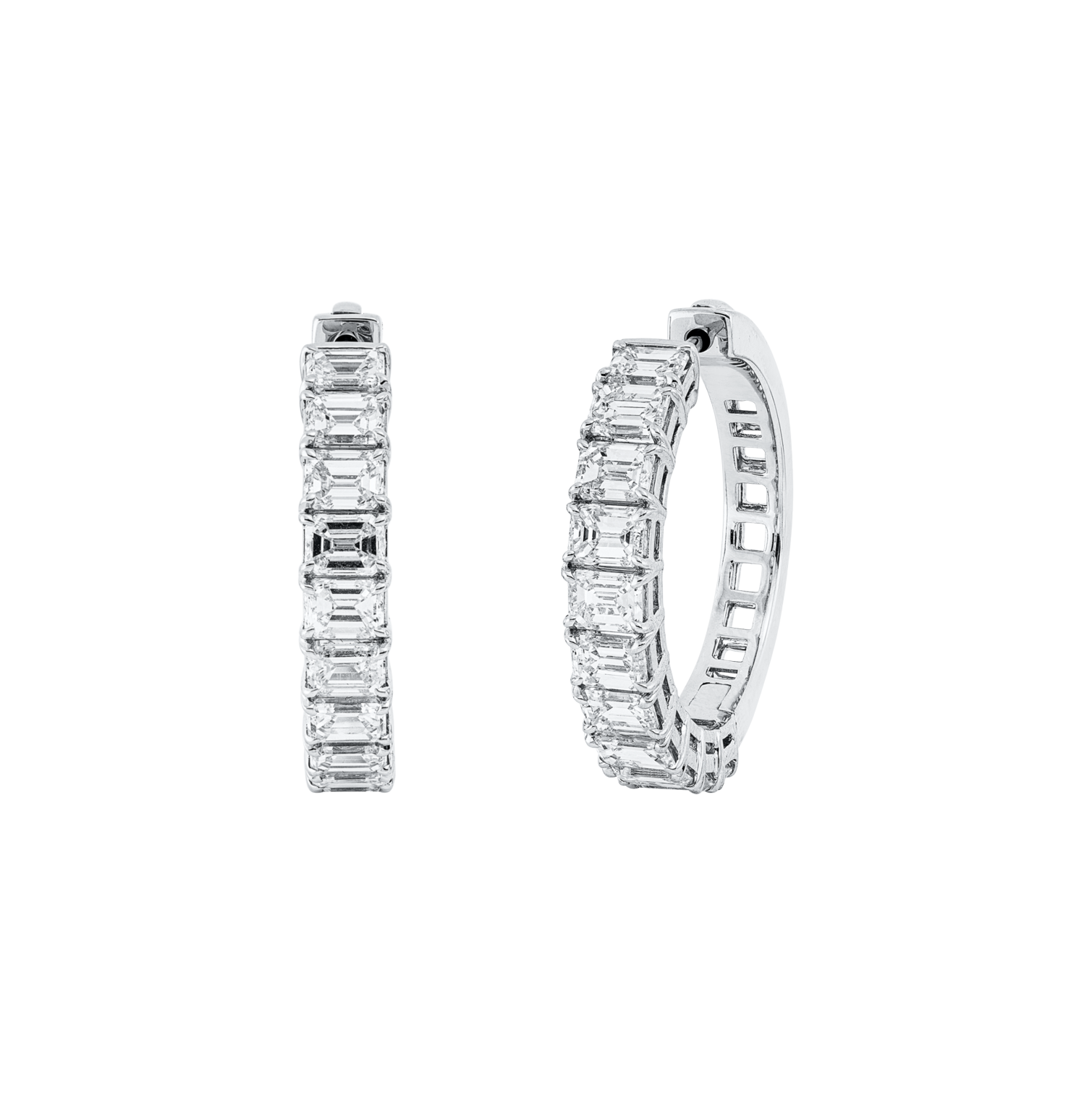 Brogle Selection diamond hoop earrings Brogle Selection diamond hoop earrings