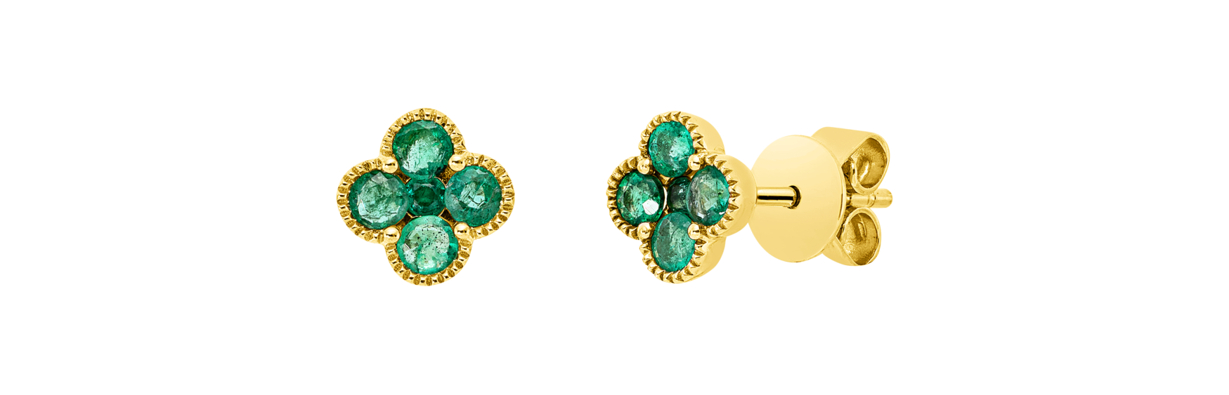 Brogle Classic emerald stud earrings Brogle Classic emerald stud earrings