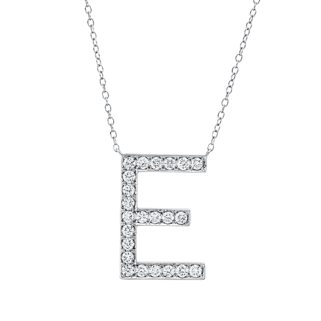 Brogle Classic Kette mit Diamantbuchstaben E Brogle Classic Kette mit Diamantbuchstaben E