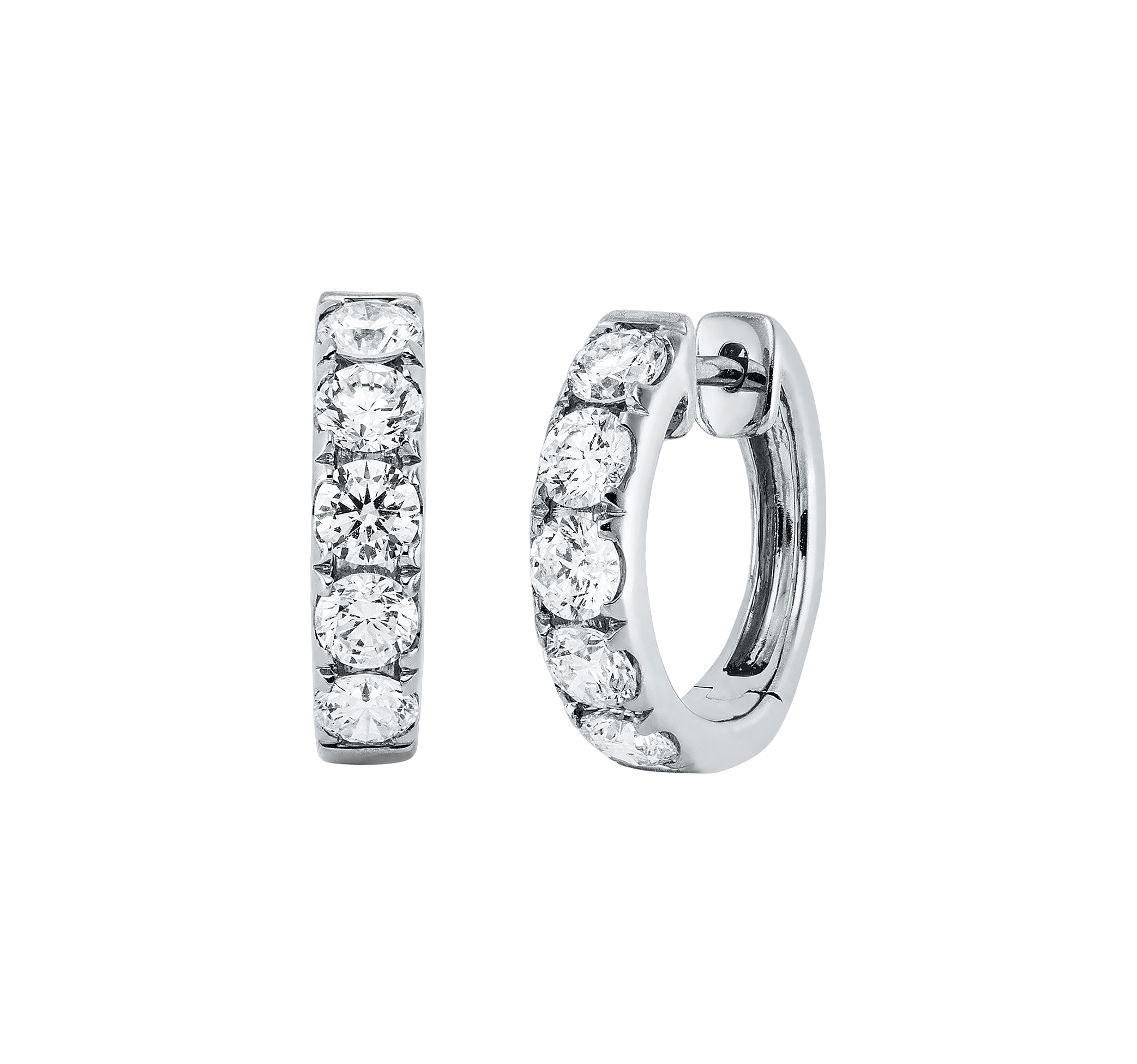 Brogle Selection diamond hoop earrings