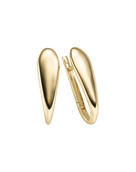 Brogle Classic gold hoop earrings Brogle Classic gold hoop earrings