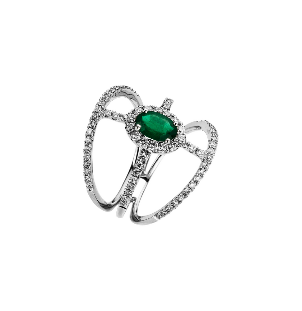 Brogle Classic emerald ring