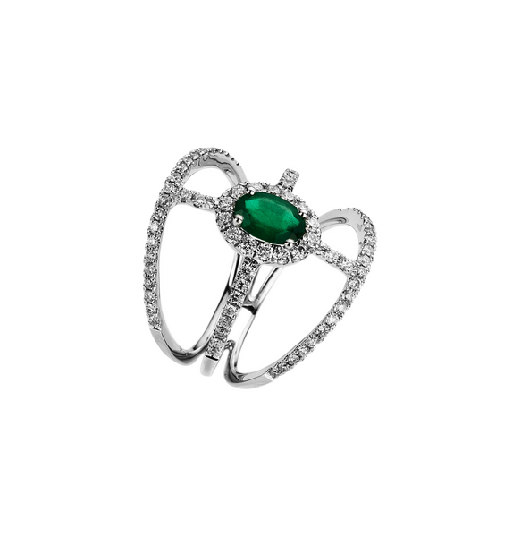 Brogle Classic emerald ring