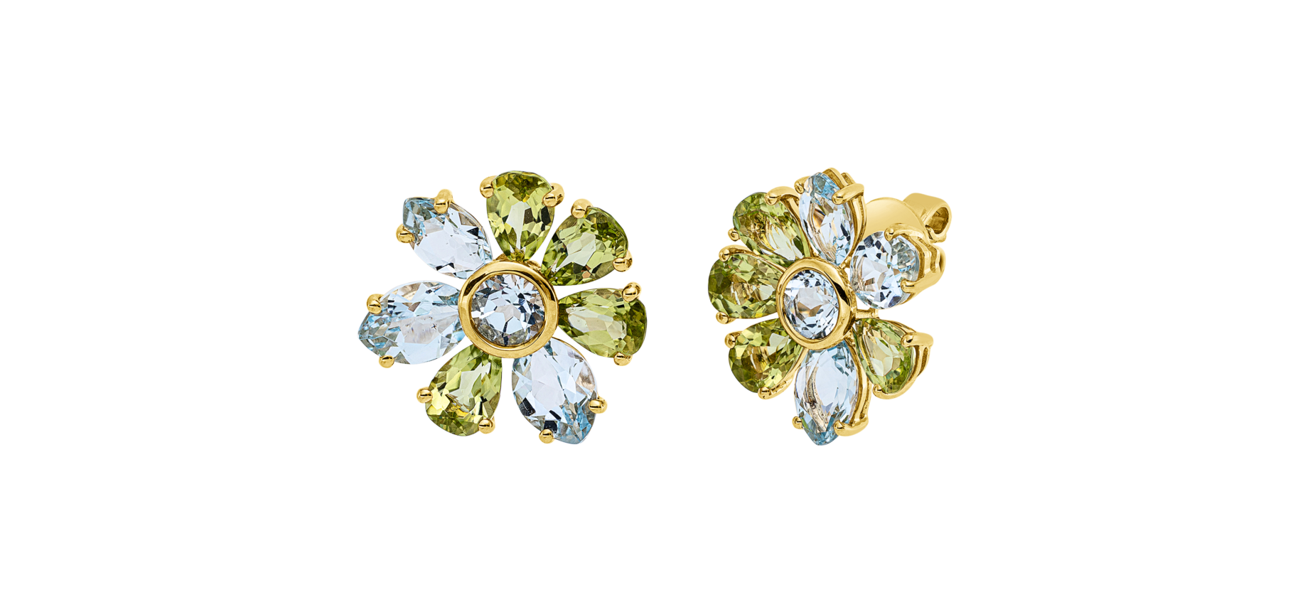 Brogle Classic Farbsteinohrstecker