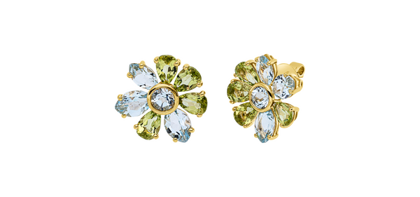 Brogle Classic Farbsteinohrstecker