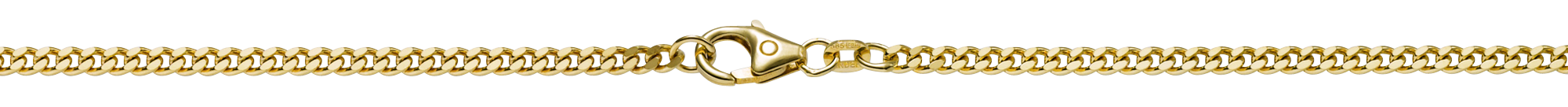 Brogle Selection Essentials curb chain bracelet 2-sided diamond-coated 2.5mm