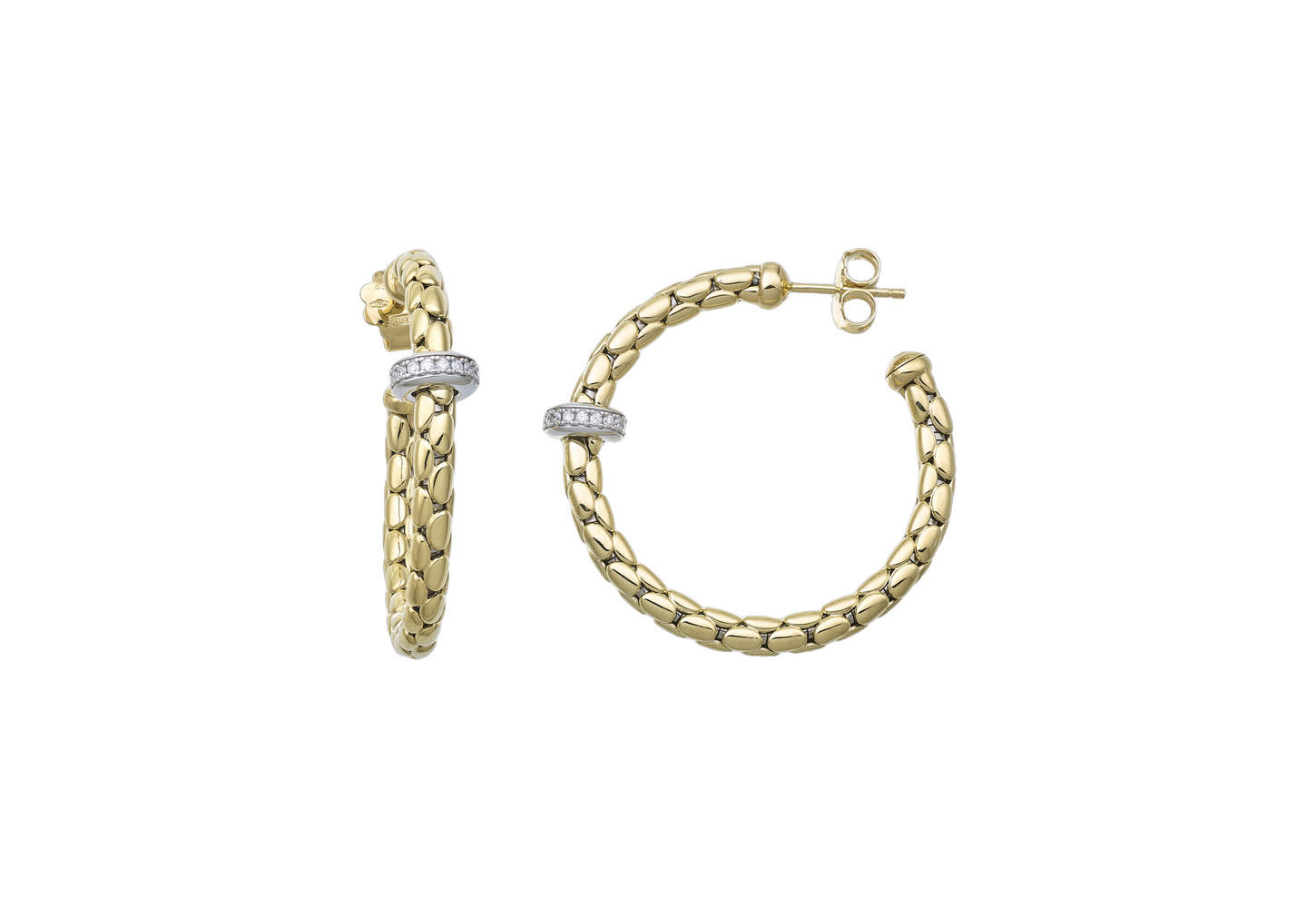 750 white and yellow gold