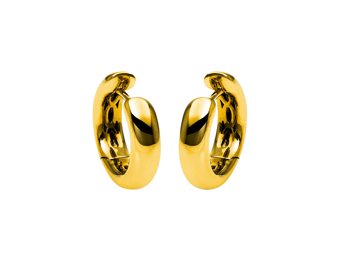 Brogle Classic gold hoop earrings Brogle Classic gold hoop earrings