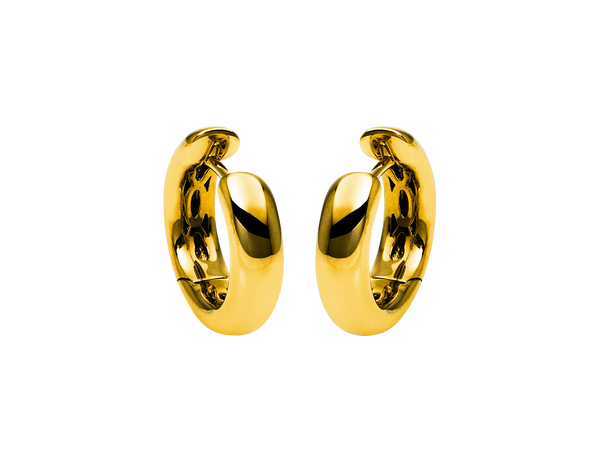 Brogle Classic gold hoop earrings Brogle Classic gold hoop earrings