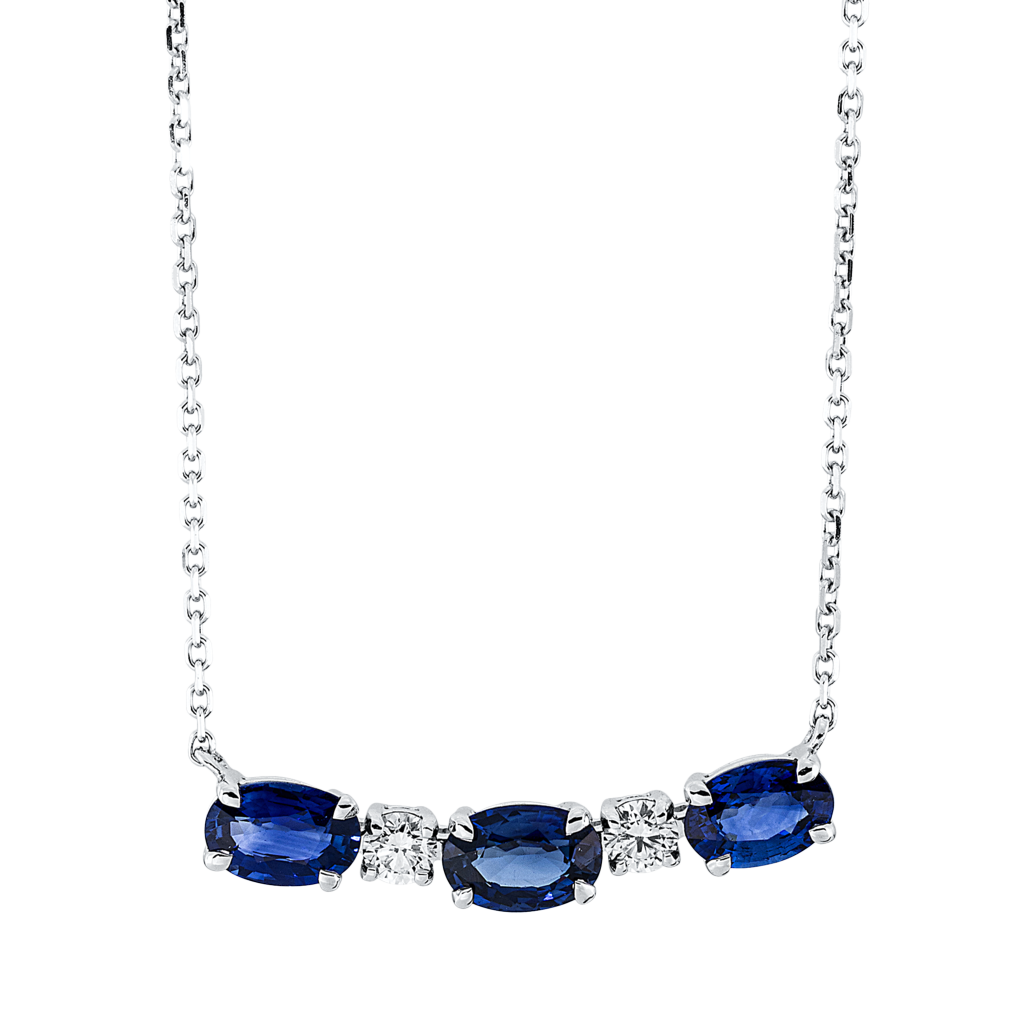 Brogle Classic necklace with sapphire pendant Brogle Classic necklace with sapphire pendant