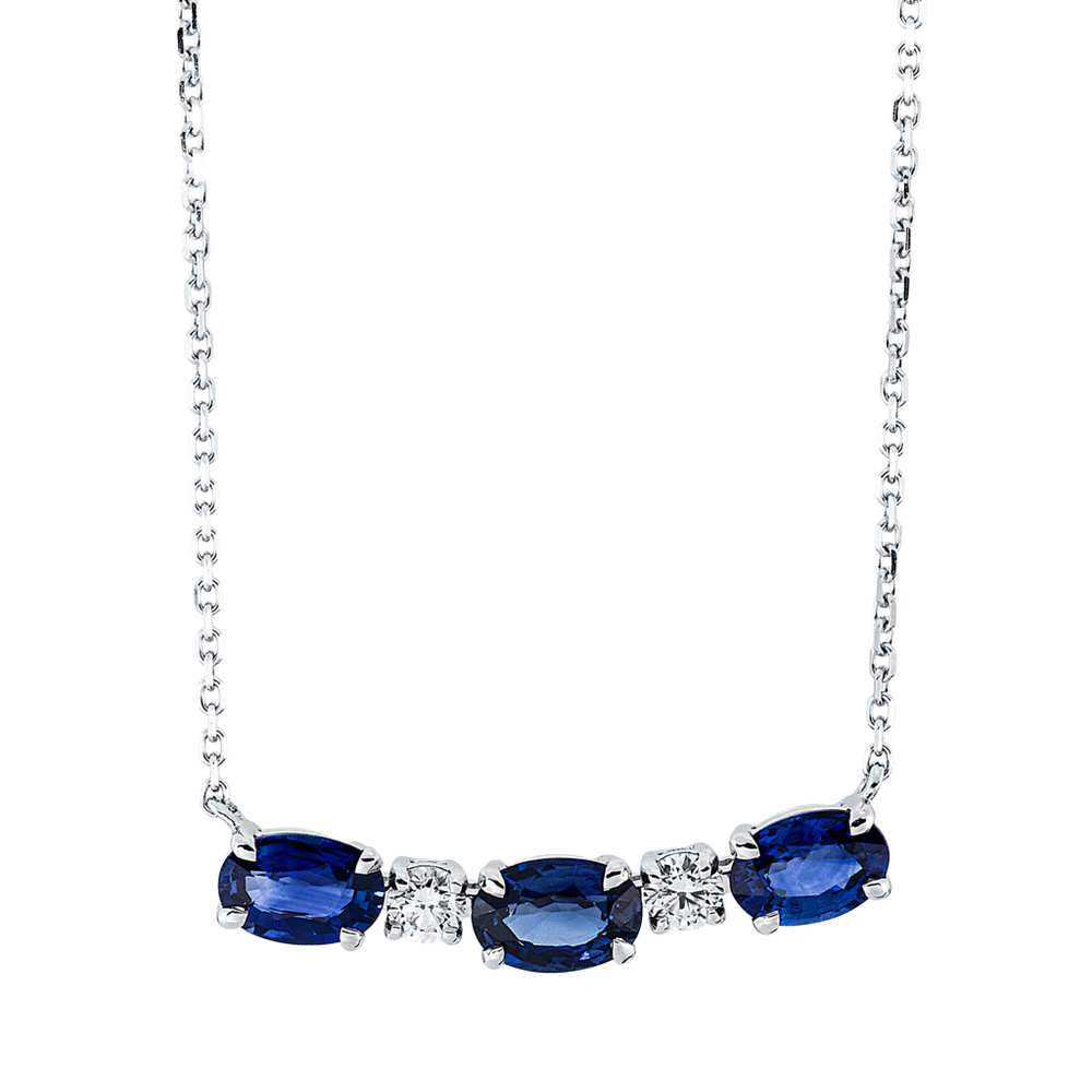 Brogle Classic necklace with sapphire pendant Brogle Classic necklace with sapphire pendant