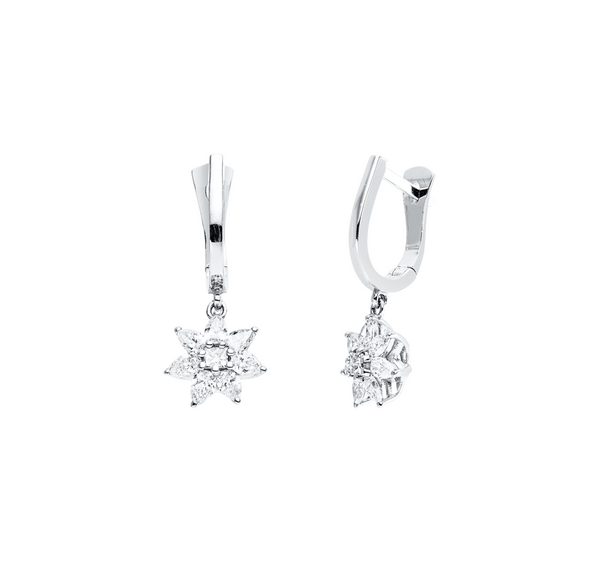 Brogle Classic diamond hoop earrings Brogle Classic diamond hoop earrings