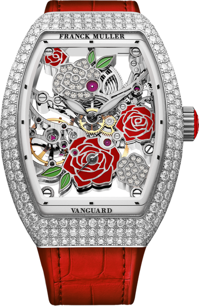 Franck Muller Vanguard Rose Skeleton 42.3 x 32mm Franck Muller Vanguard Rose Skeleton 42.3 x 32mm