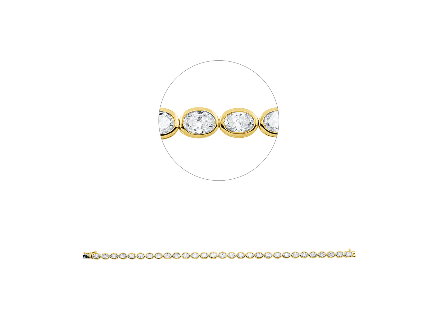 Brogle Selection bicolor diamond bracelet
