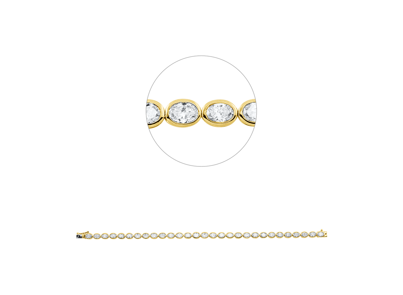 Brogle Selection bicolor diamond bracelet Brogle Selection bicolor diamond bracelet