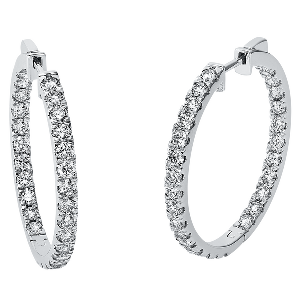 Brogle Selection Eternity diamond hoop earrings