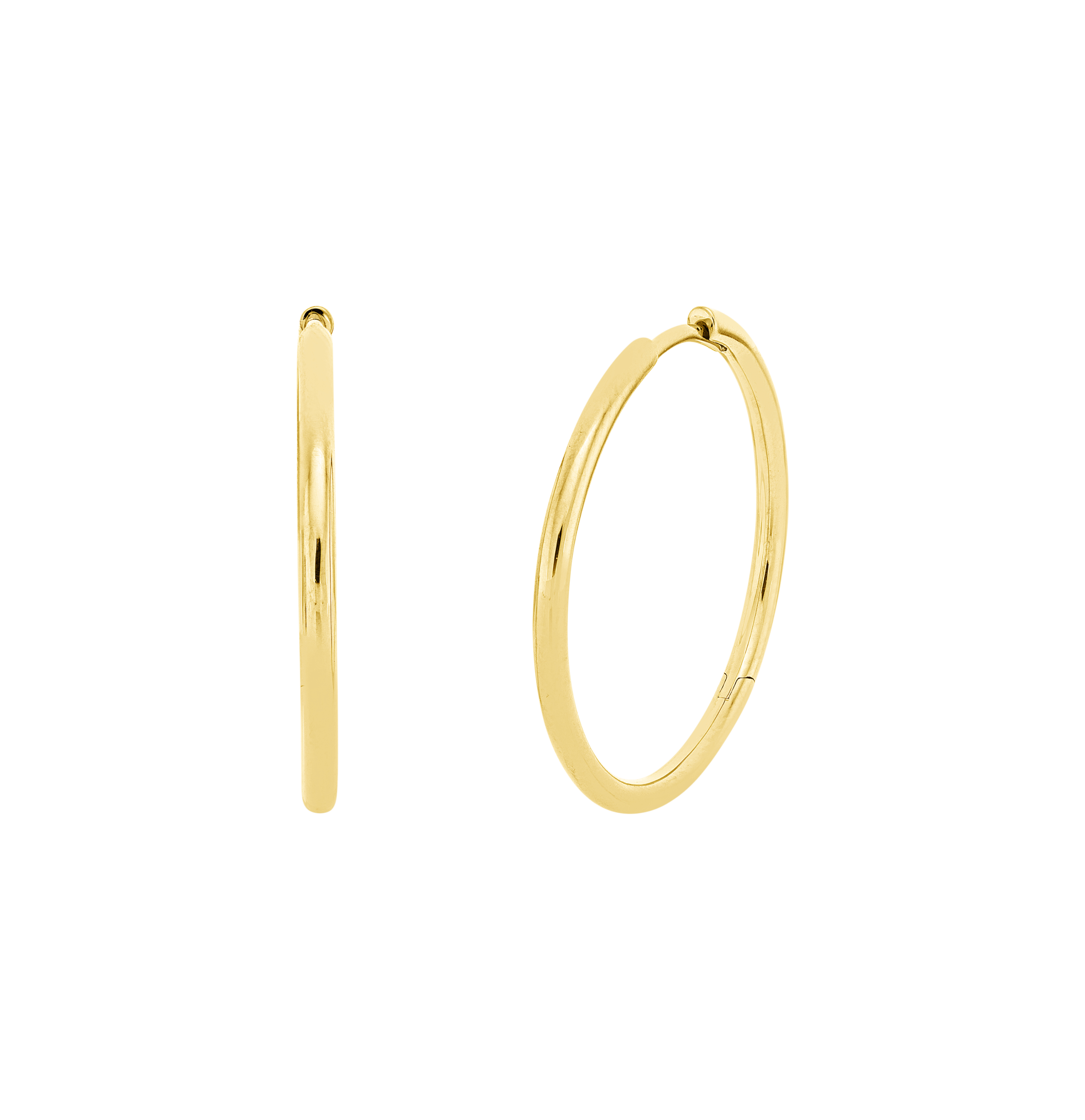 Brogle Classic gold hoop earrings Brogle Classic gold hoop earrings