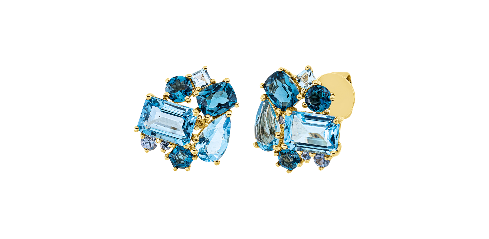 Brogle Classic colored stud earrings