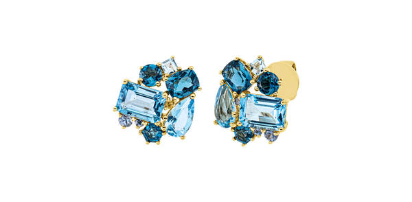 Brogle Classic colored stud earrings