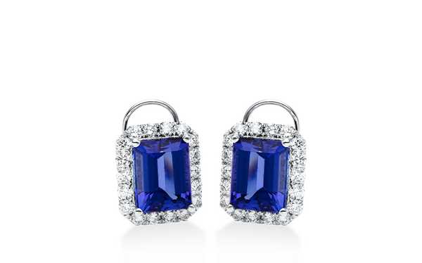 Brogle Selection tanzanite ear studs Brogle Selection tanzanite ear studs