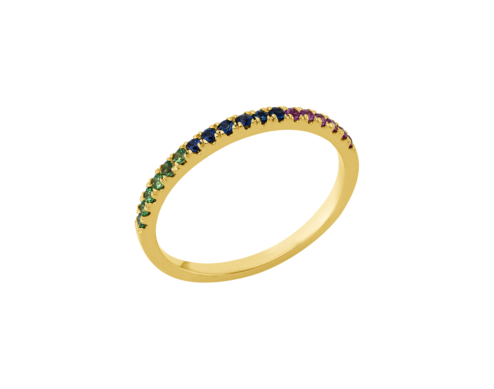 Brogle Classic Farbsteinring Rainbow