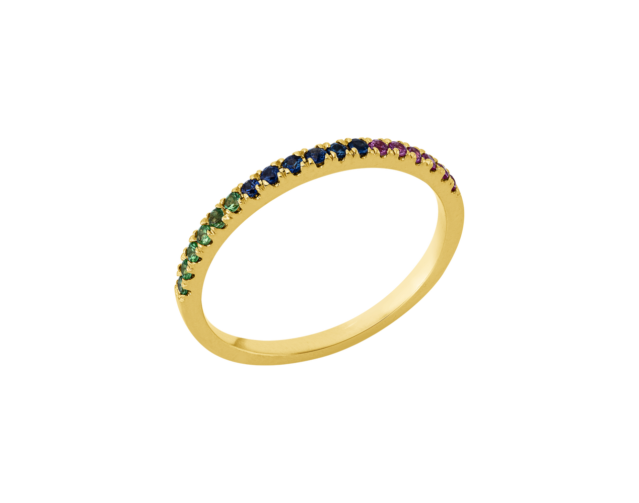 Brogle Classic Farbsteinring Rainbow