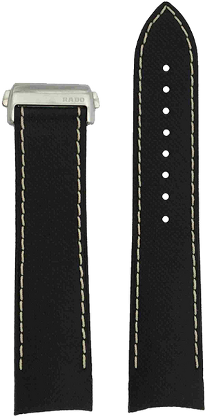 Rado schwarzes Rindsleder-Armband 22mm