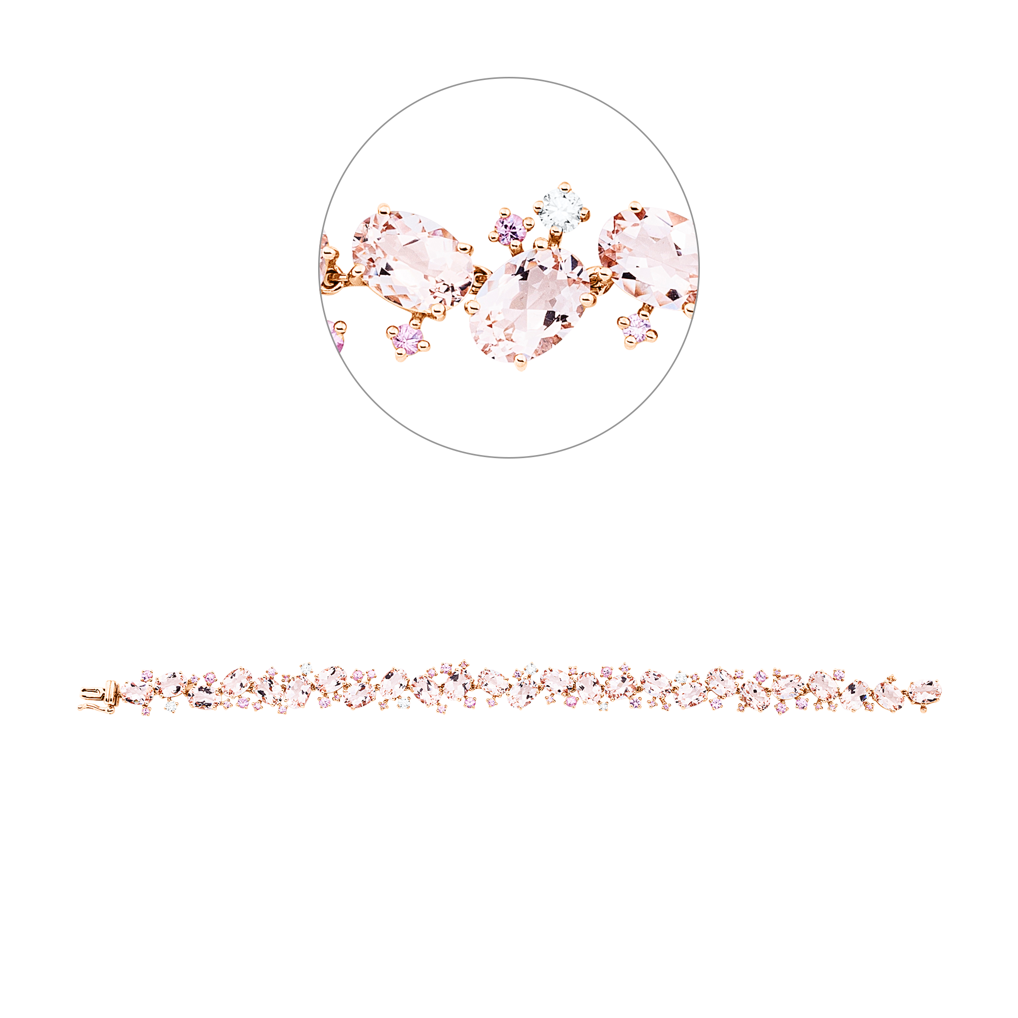 Brogle Selection colored stone bracelet