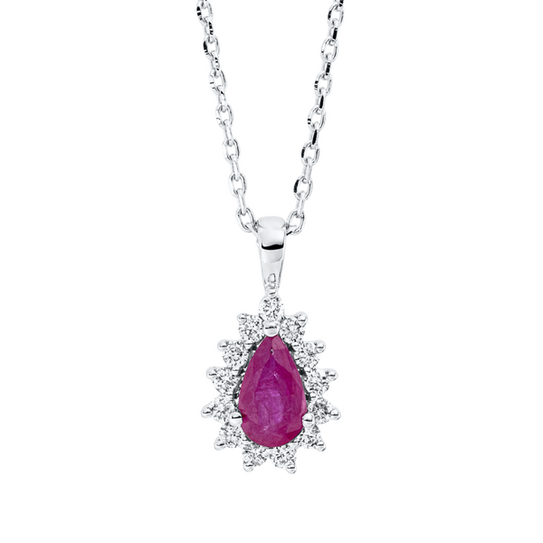 Brogle Classic necklace with ruby pendant