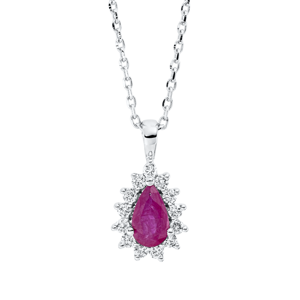 Brogle Classic necklace with ruby pendant Brogle Classic necklace with ruby pendant