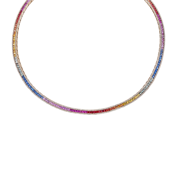 Brogle Selection sapphire necklace Rainbow Brogle Selection sapphire necklace Rainbow