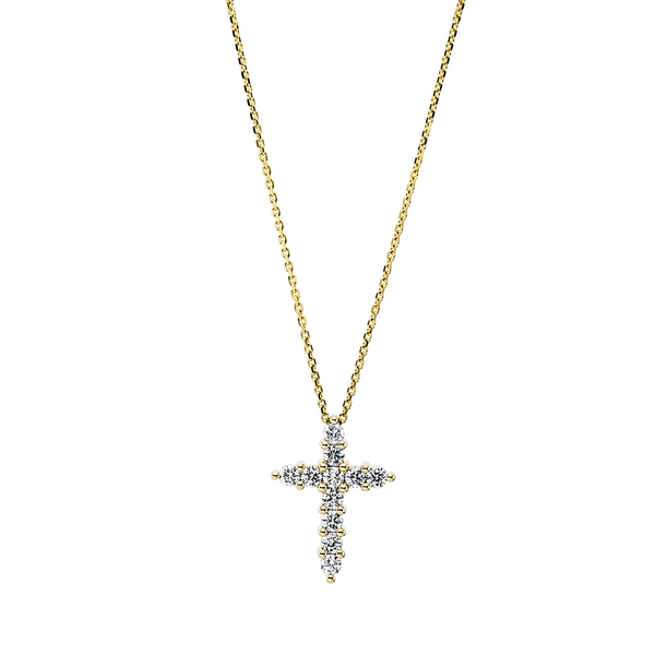 Brogle Classic necklace with diamond cross Brogle Classic necklace with diamond cross