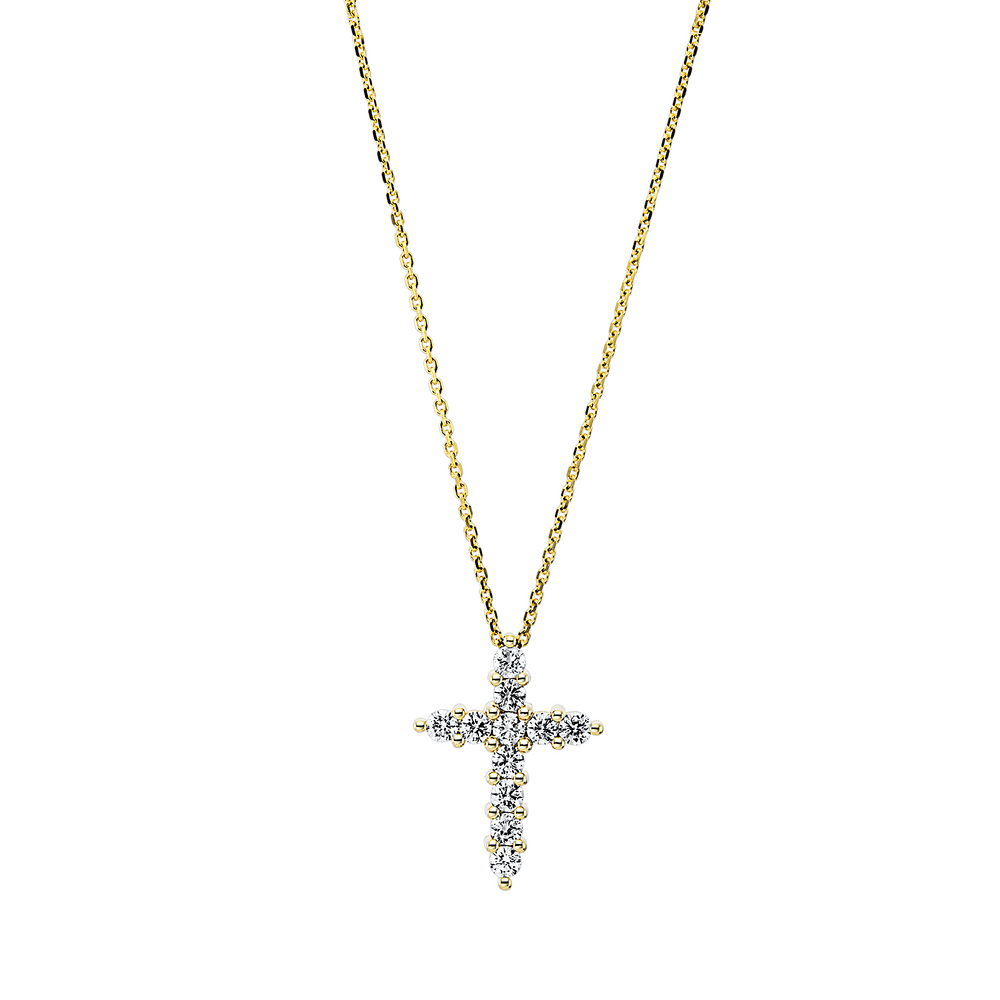 Brogle Classic necklace with diamond cross Brogle Classic necklace with diamond cross