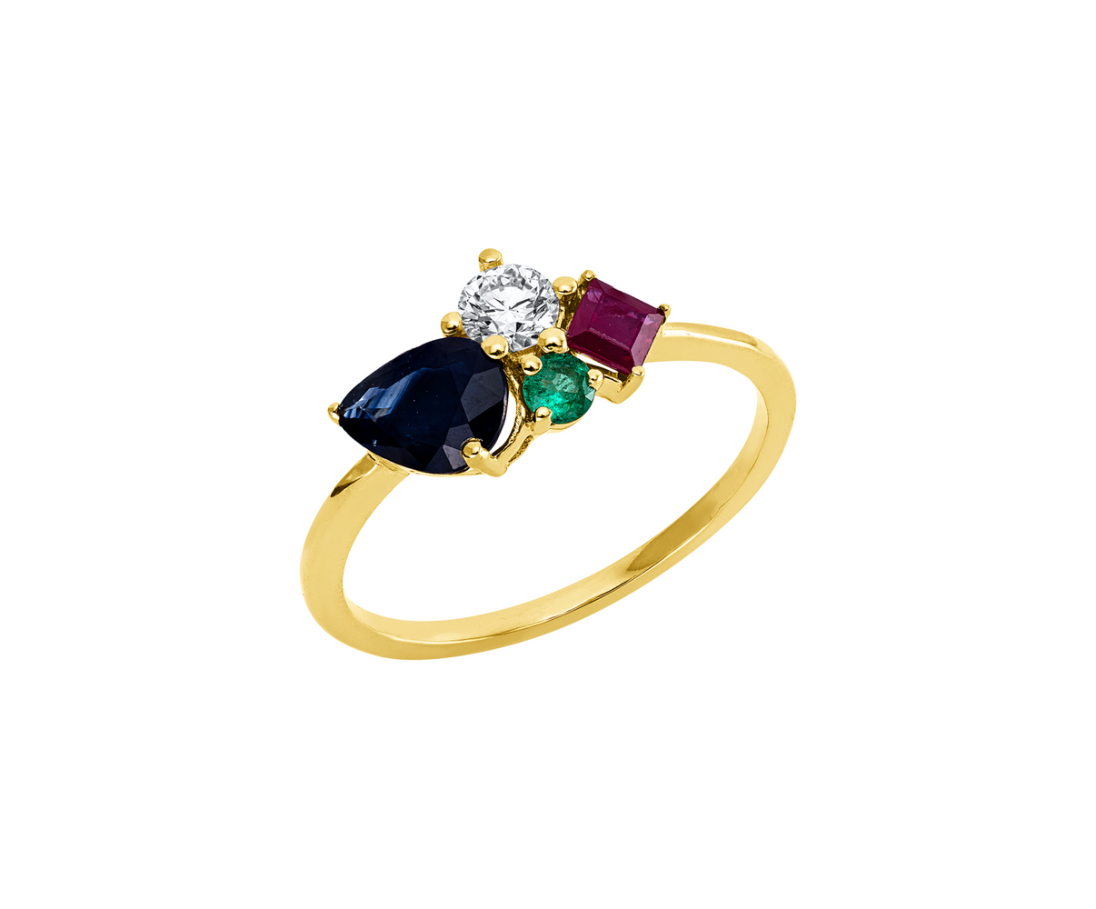 Brogle Classic colored stone ring Brogle Classic colored stone ring